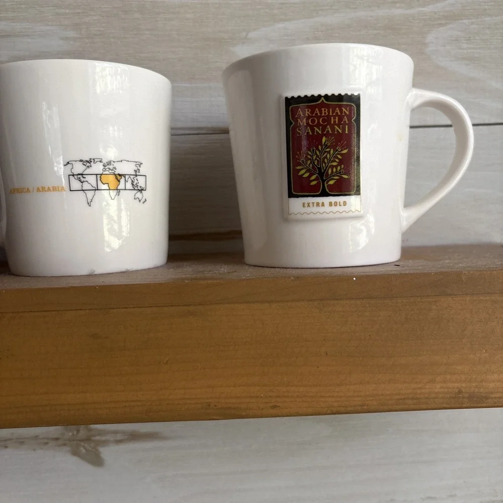 2 Starbucks Africa/Arabia Arabian Mocha Sanani Kenya Bold Coffee Mug Cup NEW